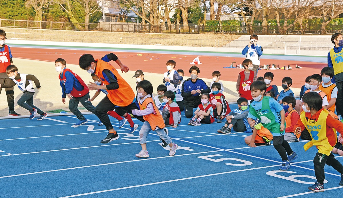 プレス選手と全力疾走 善行で走り方教室 藤沢 タウンニュース