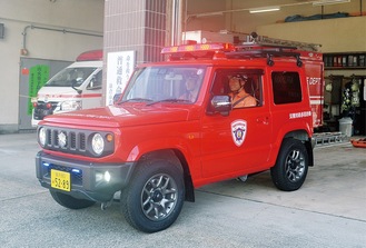 小回りが利く災害対応多目的車＝深沢出張所