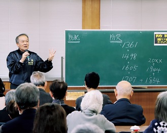 防犯対策を呼びかけた鎌倉ガーディアンズの大津さん