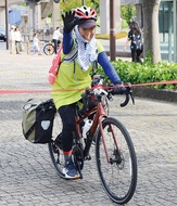 自転車で日本一周を達成