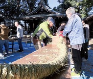 ｢手作りしめ縄｣今年も