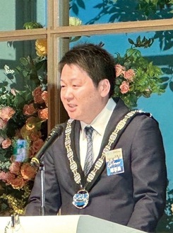 安藤理事長（平塚ＪＣ提供）