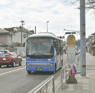 運行の取りやめが決まった磯05系統