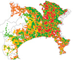 神奈川県内では都市部ほど割合が高い