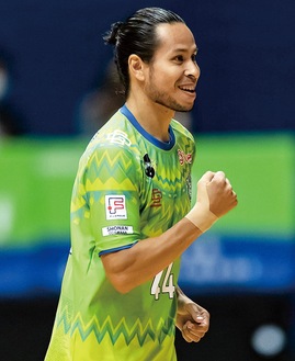 リーグ通算２００ゴールを達成した本田(C)SHONAN BELLMARE FUTSAL/Keisuke ISHII