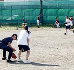 中学生へのソフト指導も