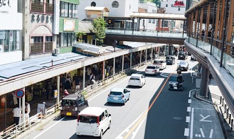 観光客増で平均価格が上昇した箱根湯本駅前周辺