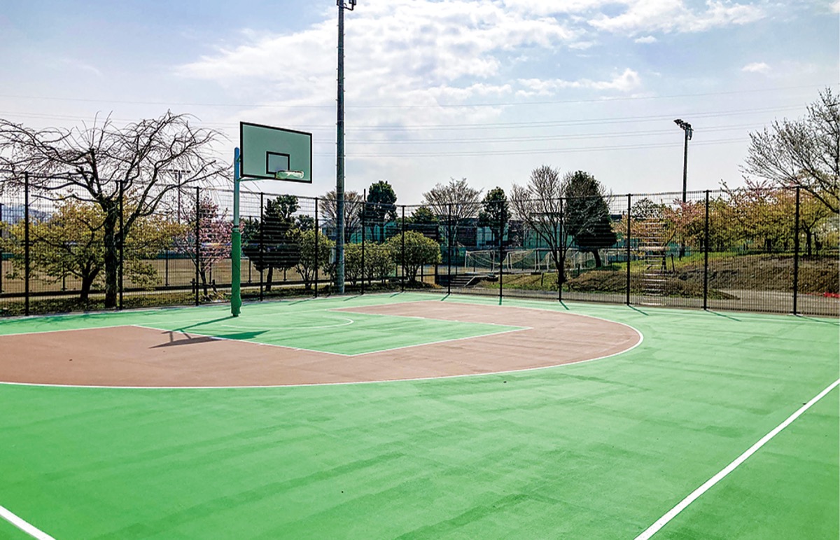 小田原市 上府中公園 バスケットコートを整備 | 小田原・箱根・湯河原・真鶴 | タウンニュース