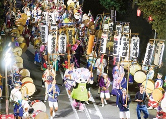 昨年の阿波踊りのようす