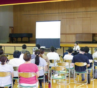 ８月22日に松田中学校で行われた導入説明会