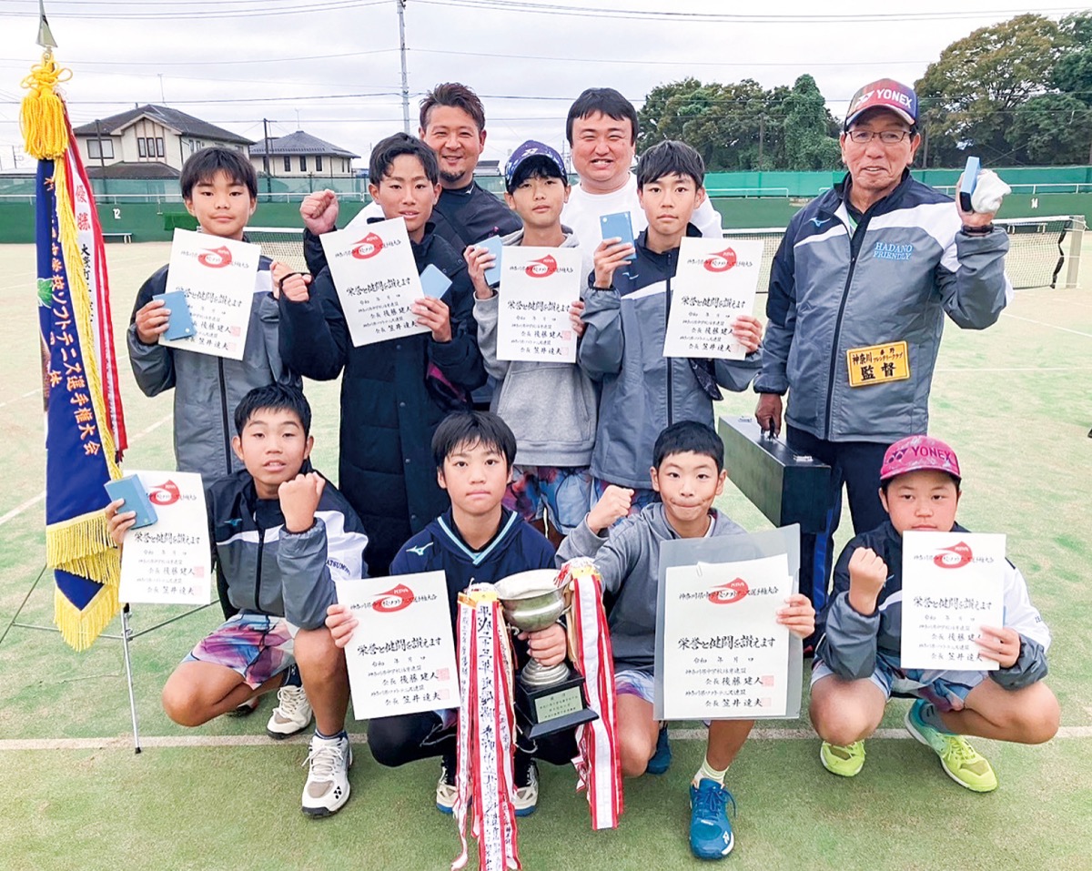 ソフトテニスで県優勝